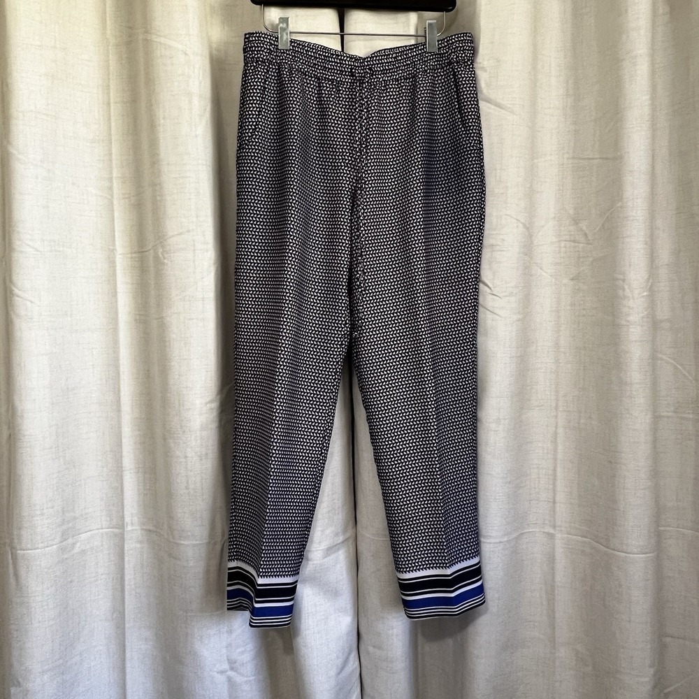 J Crew Printed Drapey‎ Drawstring Pants Womens Size 6
